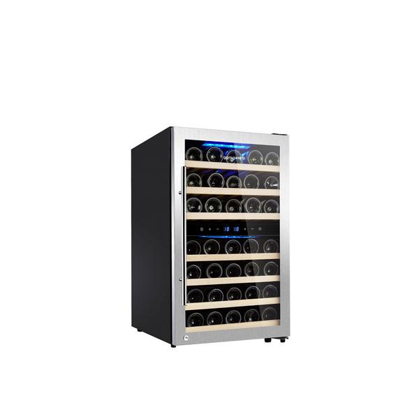 Cantinetta Vino Professionale - Lamiera preverniciata - Doppia temperatura - Refrigerazione ventilata - 120L - max. 45 bottiglie (0,75L)