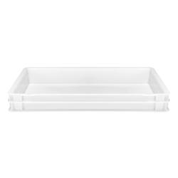 (32 ks) (32 tlg) Přepravka na těsto-set - 32 nádob - EN 600x400 - Výška: 70 mm - Polypropylen - bílá
