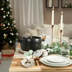 STAUB | LA COCOTTE - Cocotte - Ø 220 mm - Lijevano željezo - Crna boja 