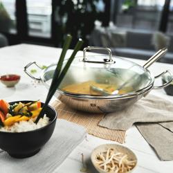 ZWILLING| Wok Pan – Ø 32 cm - Stainless Steel - Uncoated - Induction Ready - 2 Handles - No Lid