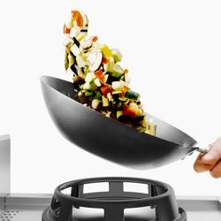 Cuisinière wok à gaz – 30 kW – 2 brûleurs – avec 1 robinet d’eau inclus