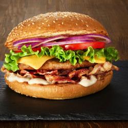 Commercial Manual Burger Press - 3 Sizes Ø 100/130/150 mm - Countertop - Aluminium die‑cast body; includes 400 patty papers