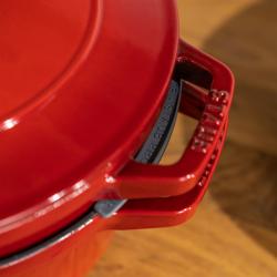STAUB | STACKABLE SET - Kookpannenset - 2 stuks - Ø 240mm - Gietijzer - Kersenrood