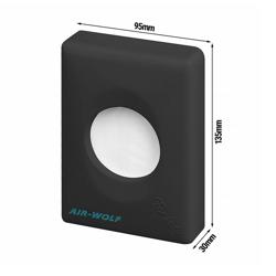 AIR-WOLF | Sanitaire zakjesdispenser voor maximaal 25 hygiënezakjes - ABS kunststof - Antraciet