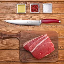 BERKEL | Teknica Professional Filleting Knife – Red Resin Handle – 240 mm Flexible Blade – 3 mm Steel