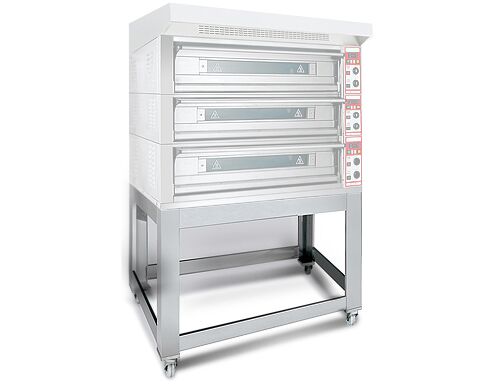 Support pour four à pizza - 1420x1260x950mm - Inox - avec roulettes - pour PDZ930