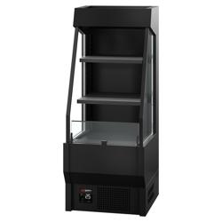 Murale Refrigerato Professionale - 660mm - 150l - +0°/+7°C - con 2 ripiani - Nero