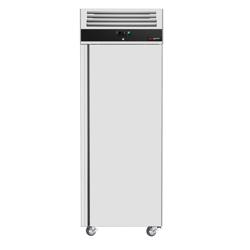 Koelkast RVS ECO - GN 2/1 - 740mm - 440liter - tot +8°C - met 1 deur - geforceerde koeling, automatische ontdooiing, slot, omkeerbare deur & wielen