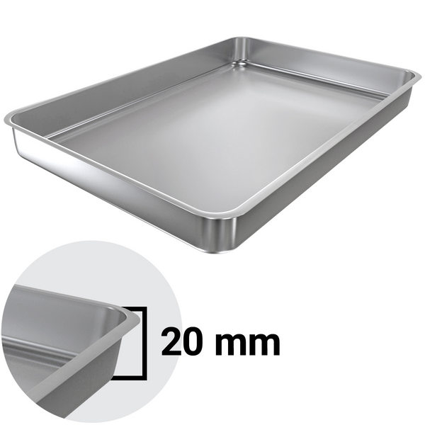 Сервировочный поднос с бортиком - 40 x 25 x 2 см