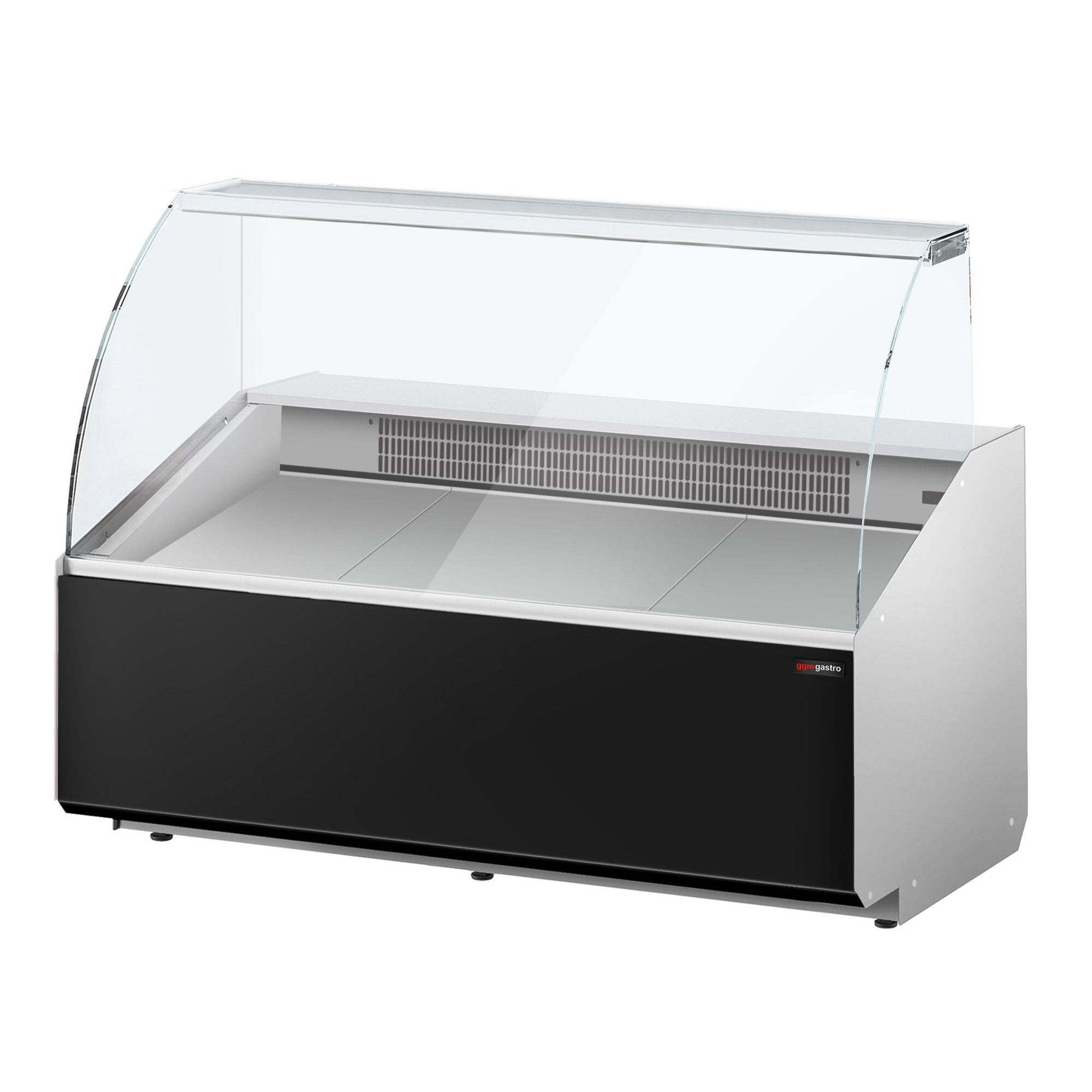 Comptoir vitrine réfrigérée - 1568x979mm - +2/+6°C - 324L - Façade noire
