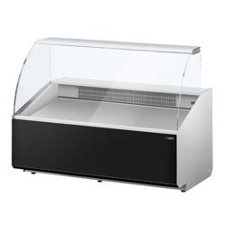 Balcão frigorífico - 1568x979mm - 324L - Painel frontal preto - +2 a +6°C - vidro panorâmico