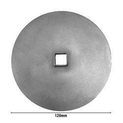 Πιάτο κρέατος για σούβλα ντονέρ - 120x120x10 mm - ανοξείδωτο ατσάλι - συμβατό με DUI6R, DUI8R, DUI10R