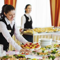 Serveringsvagn 0,8 m - 2 förvaringsplatser 