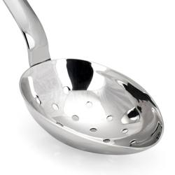 (4 bucăți) Linguri de servit - Ø 70 mm - Lungime: 350 mm - adânci și perforate