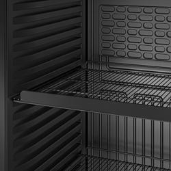 (2 pz) Vetrina frigo per bibite - 1190mm - 690l - display digitale - porta in vetro senza cornice - con 2 porte in vetro & cassonetto pubblicitario illuminato & illuminazione LED - Nero - Versione UK (spina BS1363)