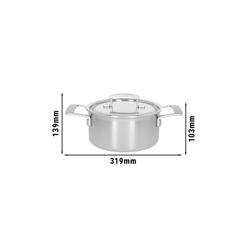 DEMEYERE | INDUSTRIA 5 - Oală cu capac - Ø 200mm - oțel inoxidabil 