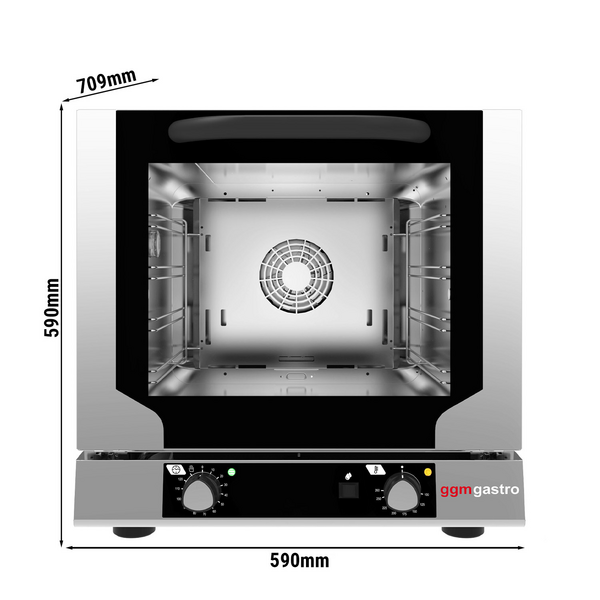 Horno de convección eléctrico con función de vapor - manual- x4 EN 45/35