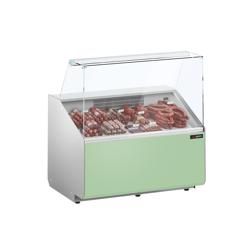 Banco gastronomia professionale - 944x979mm - Statica - 200 L - Vetro dritto - Pannello frontale Hellgrün