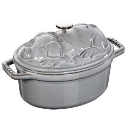 STAUB | LA COCOTTE - Cocotte - Couvercle de porc - ovale - 170mm - Fonte - Gris graphite	