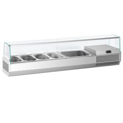 Opzetkoelvitrine PREMIUM PLUS - 1493x353mm - 6x GN 1/4