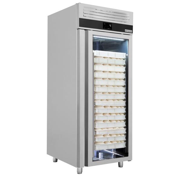 EN60x80 - یخچال استیل شیرینی پزی پریمیوم - 850 لیتری - یک درب شیشه ای