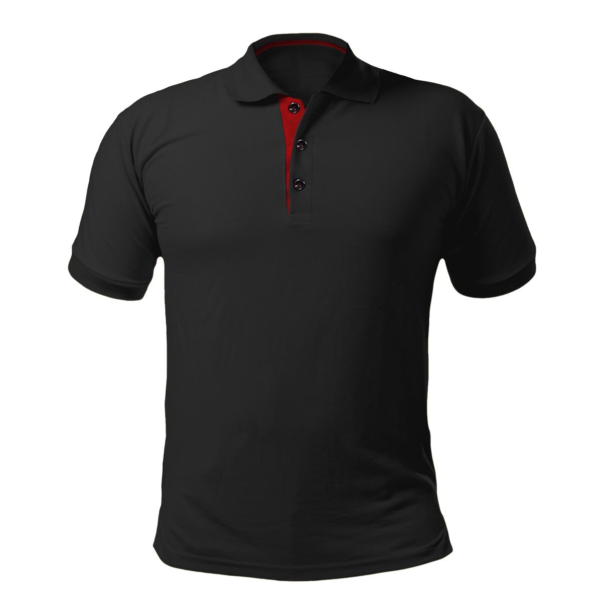 5 Pezzi Polo Uomo Nero Taglia XXL GGM Gastro