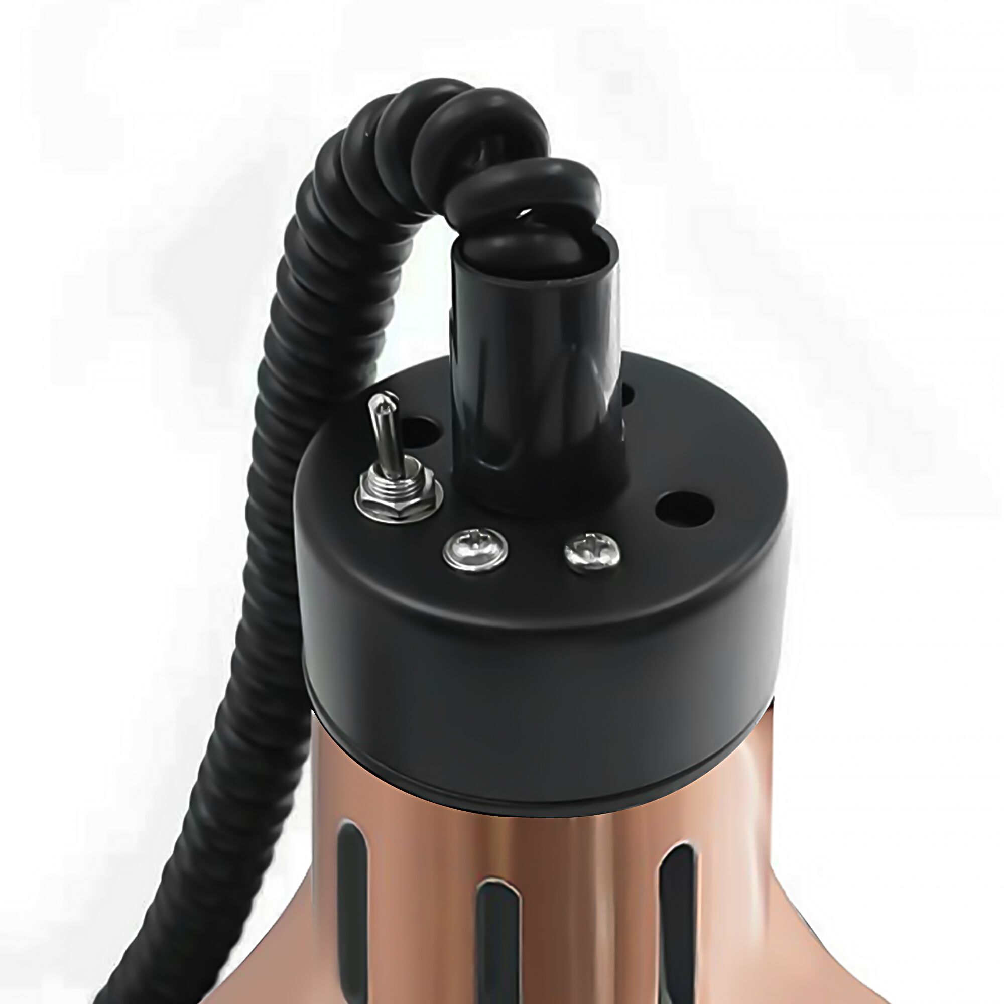 Infravärmelampa - 275 W - Ø 290 mm - hissfunktion - roseguld