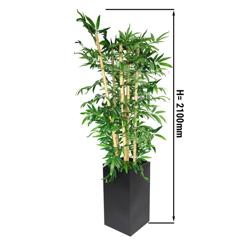 Árbol artificial "Bambú" - 210cm - con macetero