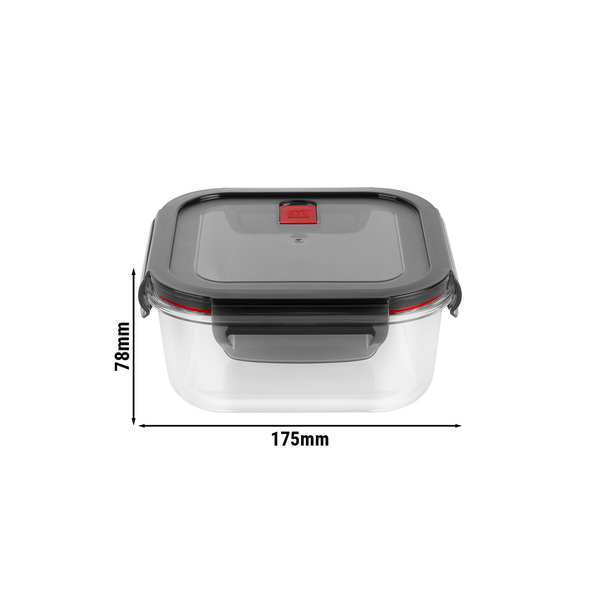 ZWILLING | GUSTO - Прямоугольная стеклянная банка - Прозрачная - 1,1 л