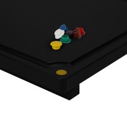 Snijplank met sapgeul - 400x305mm - Dikte: 20mm - HACCP-conform - Polyethyleen - Zwart - Vaatwasmachinebestendig