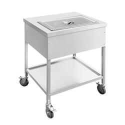 Carrello termico a bagnomaria - 1,95 kW - GN 1/1 - con rubinetto di scarico
