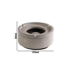 (6 pz) Posacenere antivento - ELEMENT - Ø 105mm - cemento