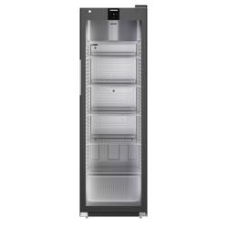 LIEBHERR | Réfrigérateur PERFECTION - 400 litres - Intérieur en plastique - Avec 1 porte en verre - Noir