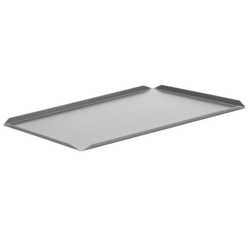 طبق المعجنات والتقديم من الألمنيوم - 700×150×10 مم - فضي (قطع x5)