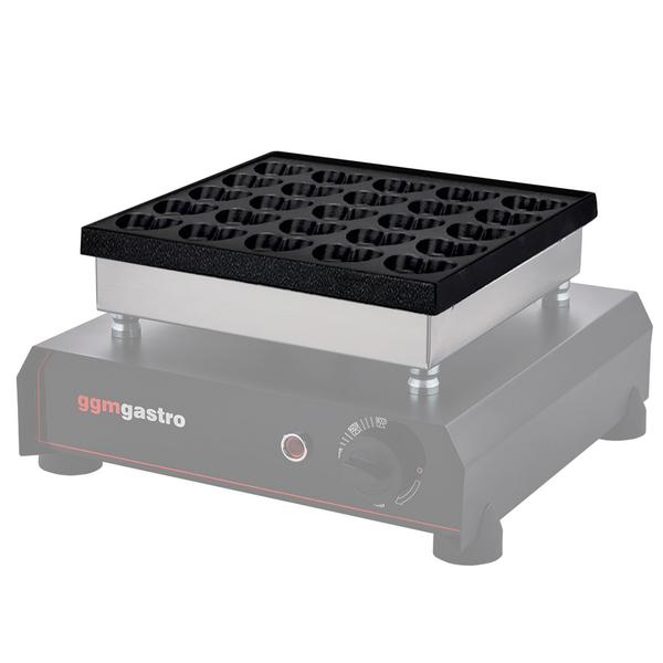 Plate for waffle iron – Heart Bubble Waffle - 20 Heart Bubbles - Non‑Stick - Easy‑Clean - for BWERM25