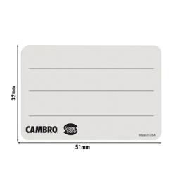 (24 pièces) CAMBRO | StoreSafe® Étiquettes rotatives - sans inscription - 250 étiquettes par rouleau