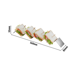 Snackwave - met 4 planken - Roestvrij staal