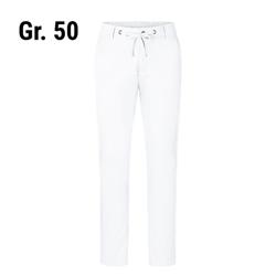 (6 pieces) KARLOWSKY | Men's Stretch Chino Work Trousers – White - EU 50 - Easy-care stretch