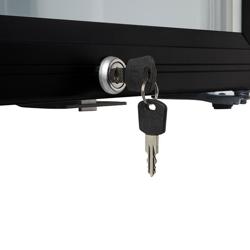 GASTRO-COOL | Congelator mini bar - 51 litri - cu 1 ușă din sticlă - negru