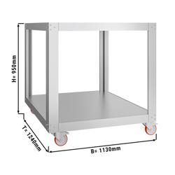 Support pour four à pizza - 1130x1240x950mm - Inox - compatible avec GEP6T