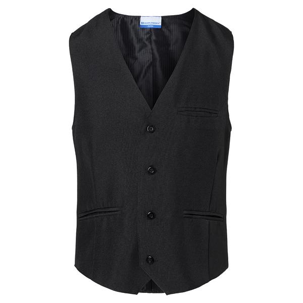(6 stuks) KARLOWSKY | Heren Gilet Basic - Zwart - maat: M