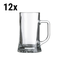 (12 st) ölmugg - MUNICH - 520 ml - Transparent
