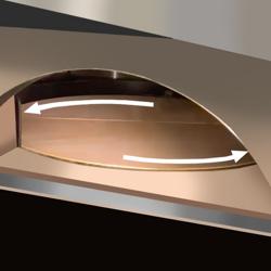 Gas Pizzaofen - 6x 30cm - Touch - Rotierend - mit Holzreservoir