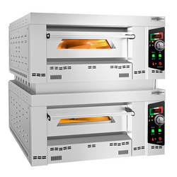 Gas Pizzaugn - 6+6x 34cm (Djup) - Manuell - med mellanram