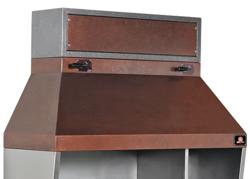 Wall-mounted Charcoal Grill - 1600x750x2350mm - Stainless Steel