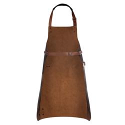 KARLOWSKY | Tablier à bavette en cuir - Caramel