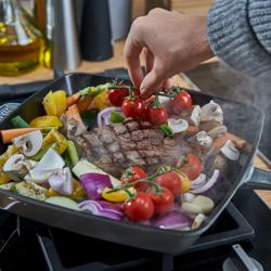 STAUB | GRILL PANS - Američki roštilj - 260x260 mm - Lijevano željezo - Grafit siva boja 