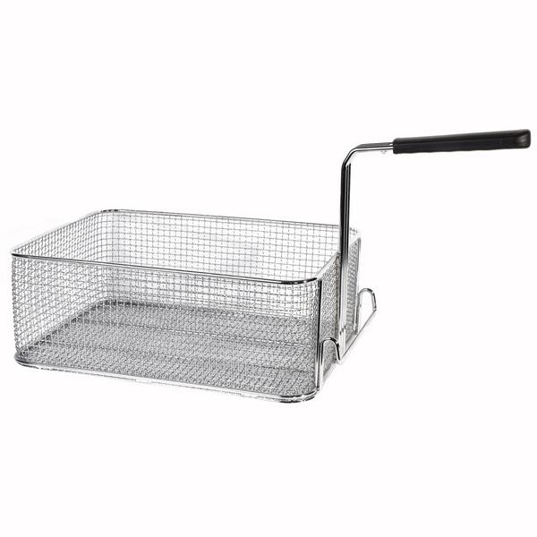 Frituurmand - 265x350x(H)145mm | 18 liter - met hittebestendige handgreep | RVS - passend voor EFB479H-18, EFB879H-18+18, GFB479T-20 & GFB879T-20+20