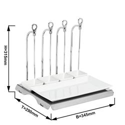 CLASSICO - Skewer Rack - Stainless Steel - incl. 4 skewers