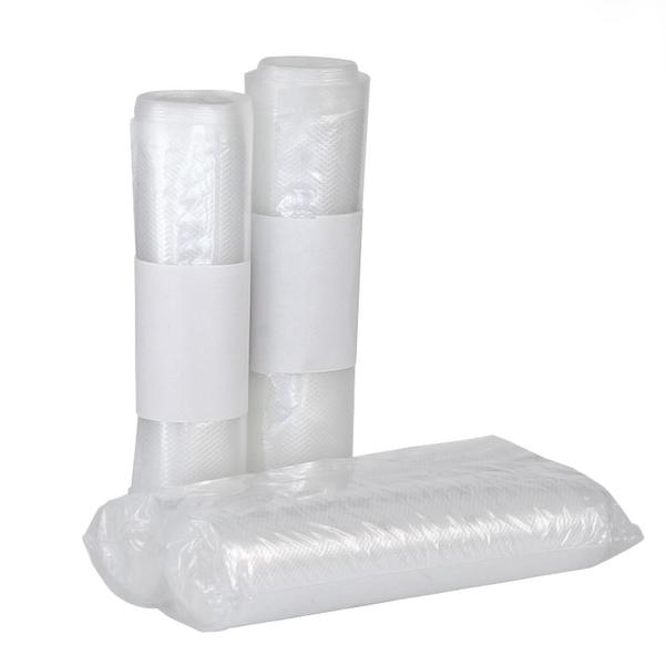 (50 rolls) Vacuum roll – Embossed - 300 mm × 6 m - 90 μm - Transparent